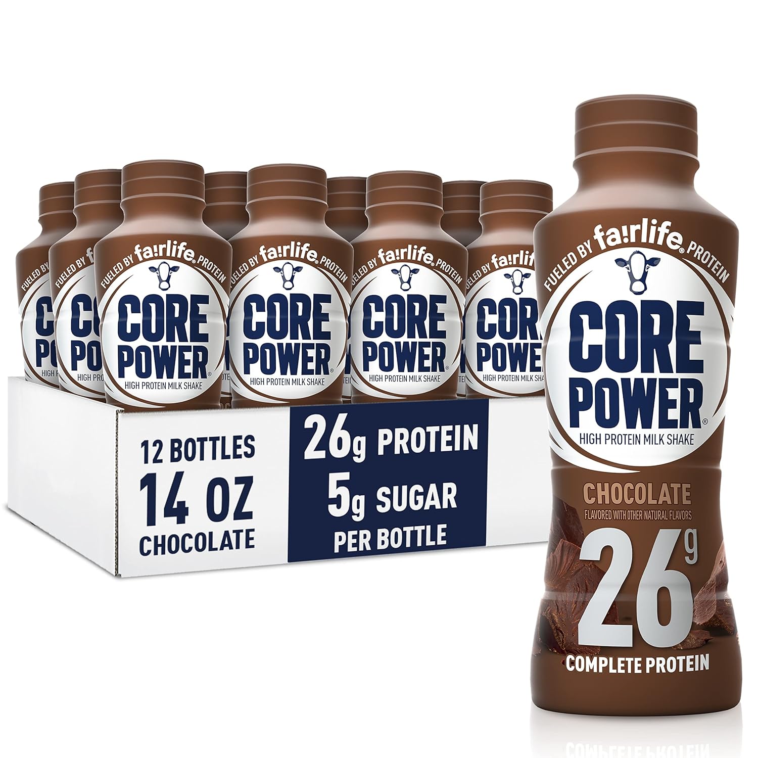 Core Power Chocolate Protein Shake - 26g, 14oz x12