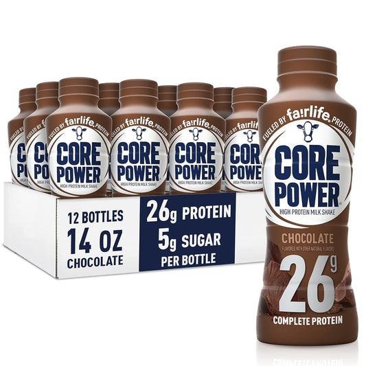Core Power Chocolate Protein Shake - 26g, 14oz x12