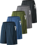 Athletic Shorts for Men with Pockets and Elastic Waistband - Quick Dry