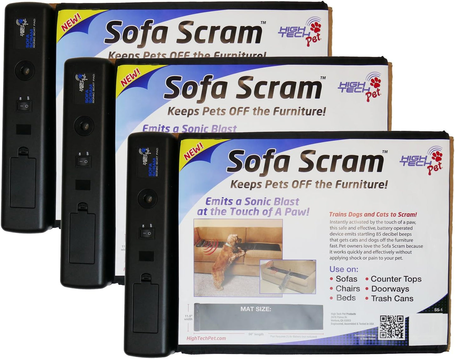High Tech Pet Sofa Scram Sonic Pad Pet Deterrent 3-Pack Review