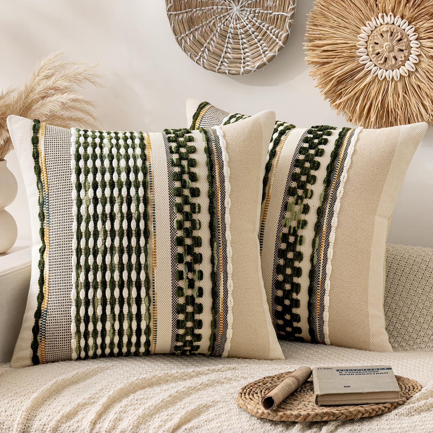 Boho Decorative Throw Pillow Covers for Chic Home Decor