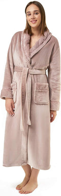 Turquaz Plush Robes For Women - Soft Warm Fleece Bathrobe in
