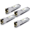 1000BASE-T SFP to RJ45 Copper Module Pack of 4 - Gigabit SFP-T