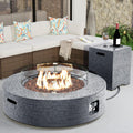 COSIEST 42 in Outdoor Propane Fire Pit Coffee Table - Cozy Patio Heat