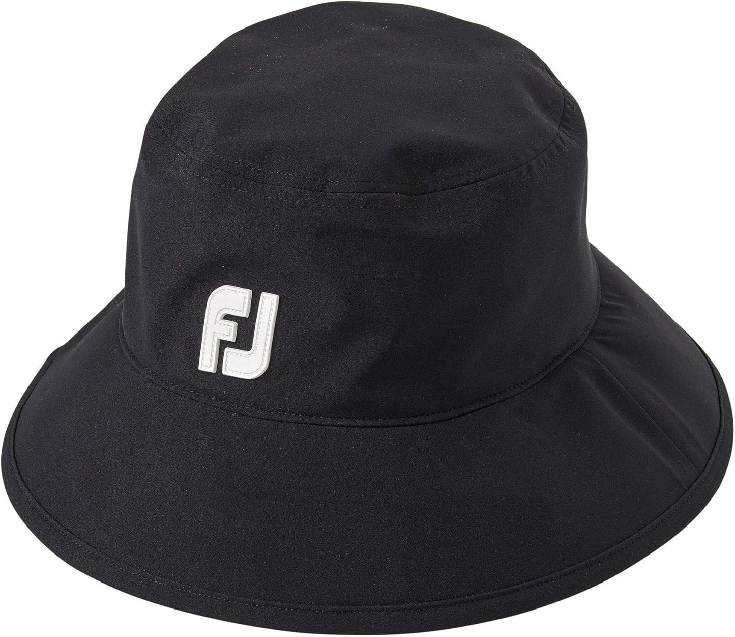 FootJoy DryJoys Tour Black Rain Bucket Hat - Ultimate Protection