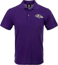 FOCO Men's NFL Team Logo Polo Short Sleeve Shirt for Fans