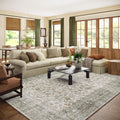 8x10 Machine Washable Area Rug for Living Room - Low Pile Soft Boho