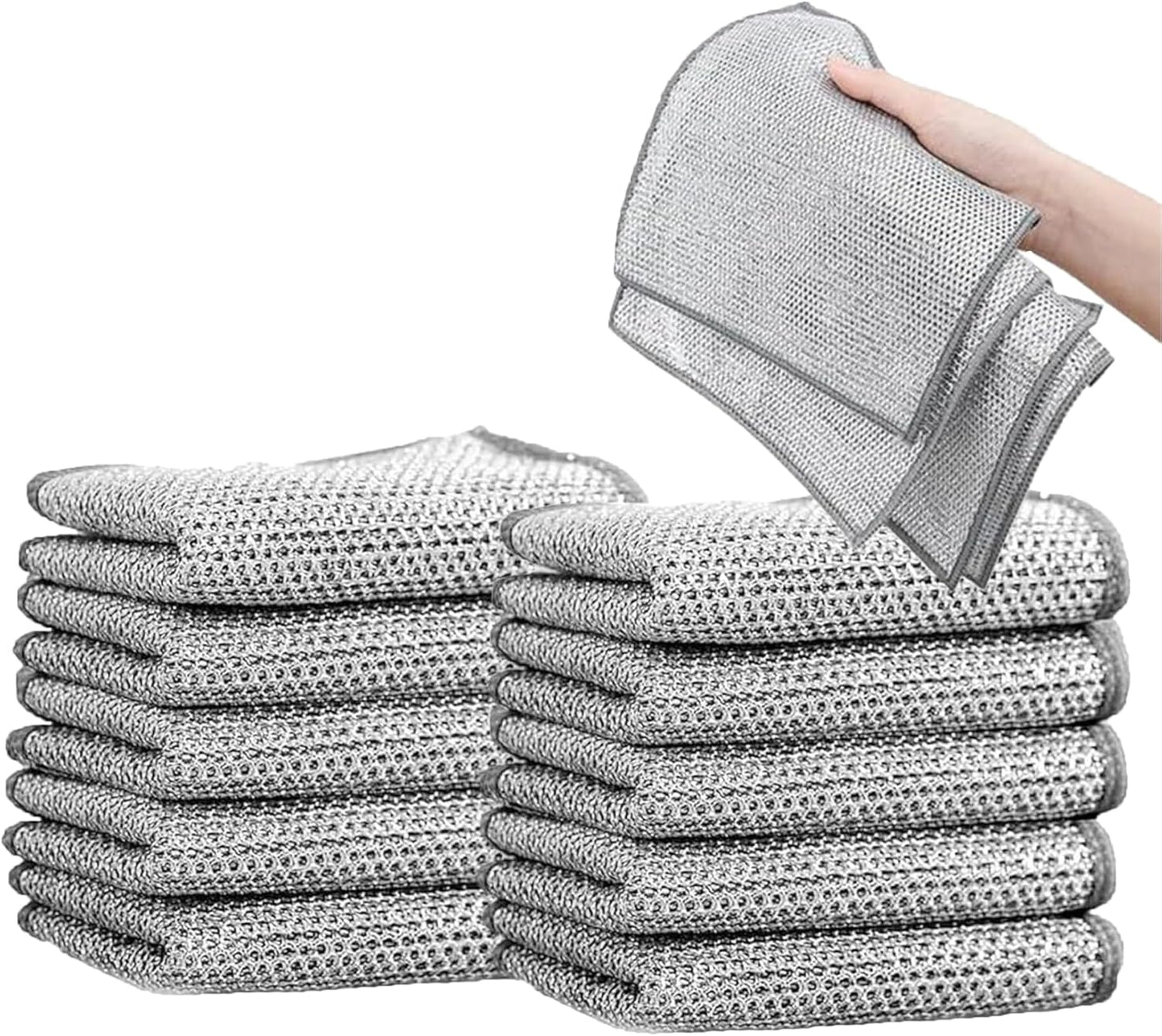 FAN WU Nonscratch Wire Dish Rags - Ultimate Cleaning Power!