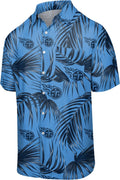 FOCO Oakland Raiders NFL Mens Hawaiian Button Up Shirt - XXXL Size