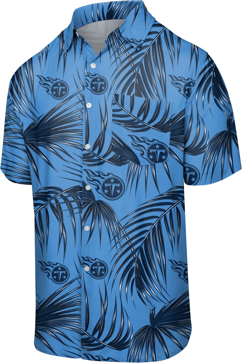 FOCO Oakland Raiders NFL Mens Hawaiian Button Up Shirt - XXXL Size