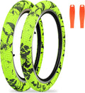 WEEROCK 20 x 2.1 in Bike Tires 2 Pack - Bright Camouflage Look