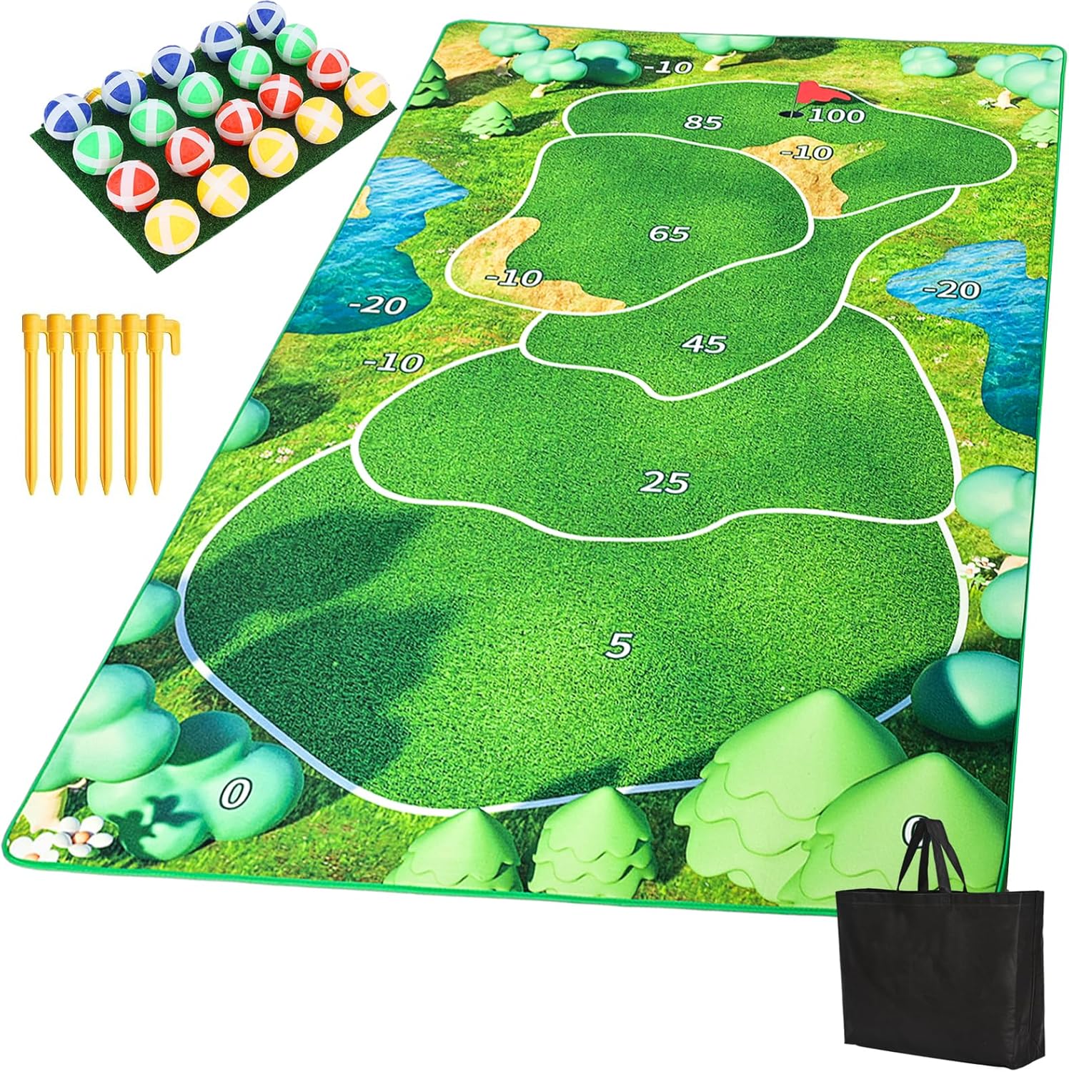 Large Golf Chipping Mat Set - Ultimate Home Practice Solution