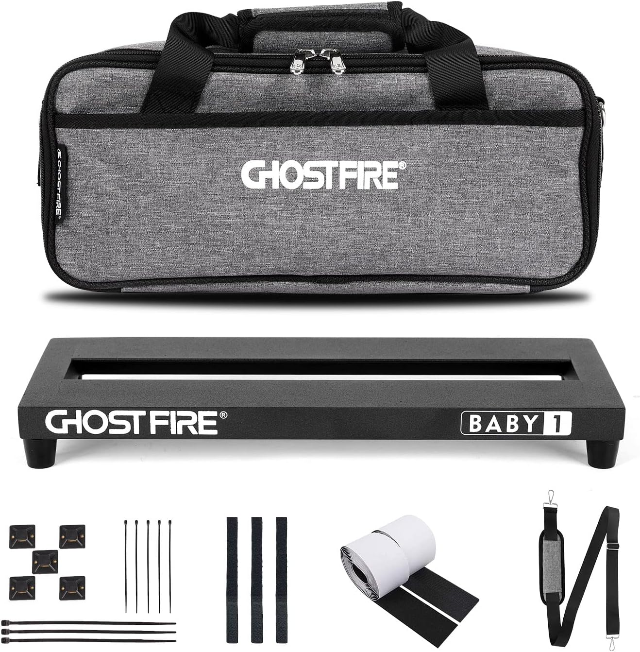 Ghost Fire Guitar Pedal Board: Lightweight Aluminum Alloy Design