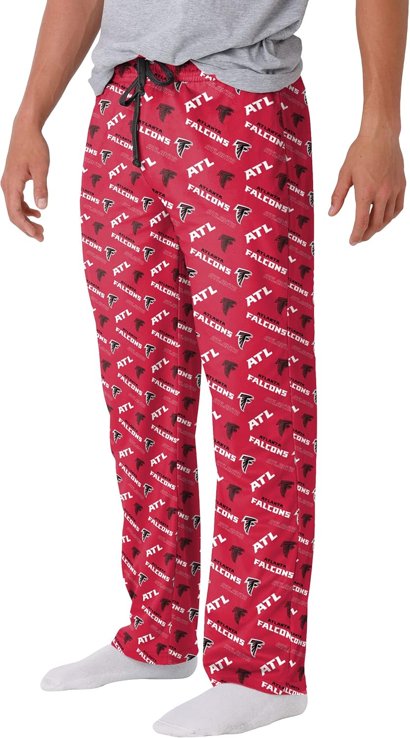 FOCO Men's NFL Team Logo Repeat Print Lounge Pants for Comfort