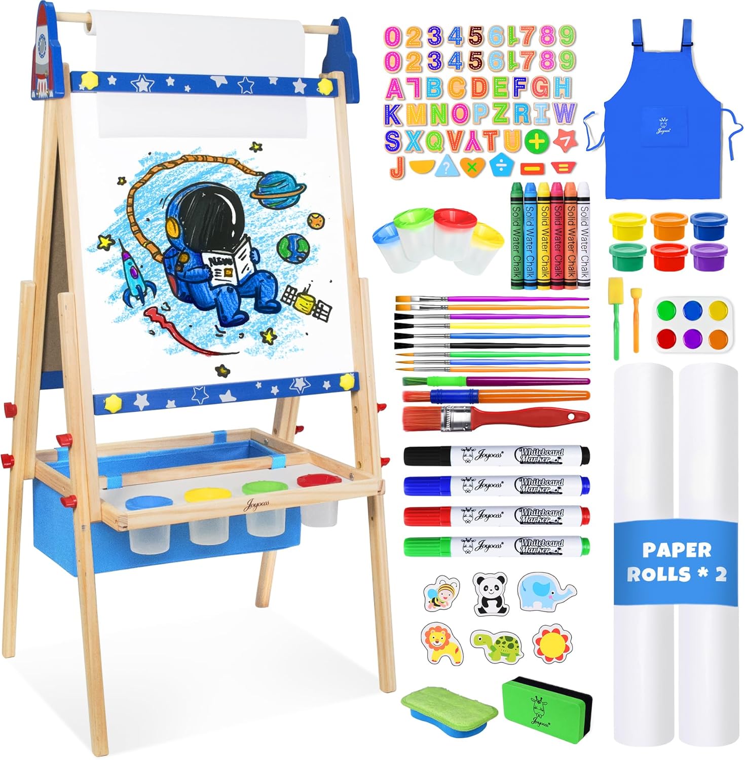 Joyooss Art Easel for Kids - Adjustable 3 in 1 Easel Set