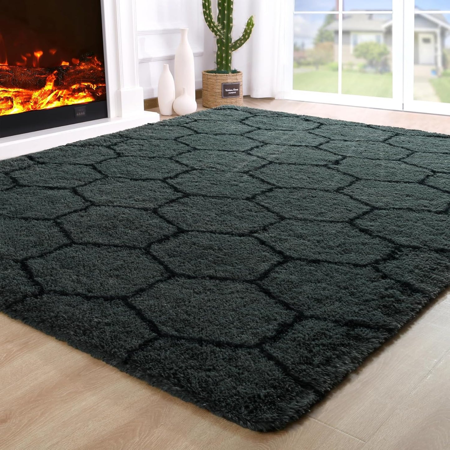 Fluffy 5x8 Area Rugs for Bedroom Living Room, Soft Shaggy Carpet