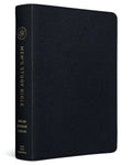 ESV Men's Study Bible Genuine Leather Black - Study Notes for Men