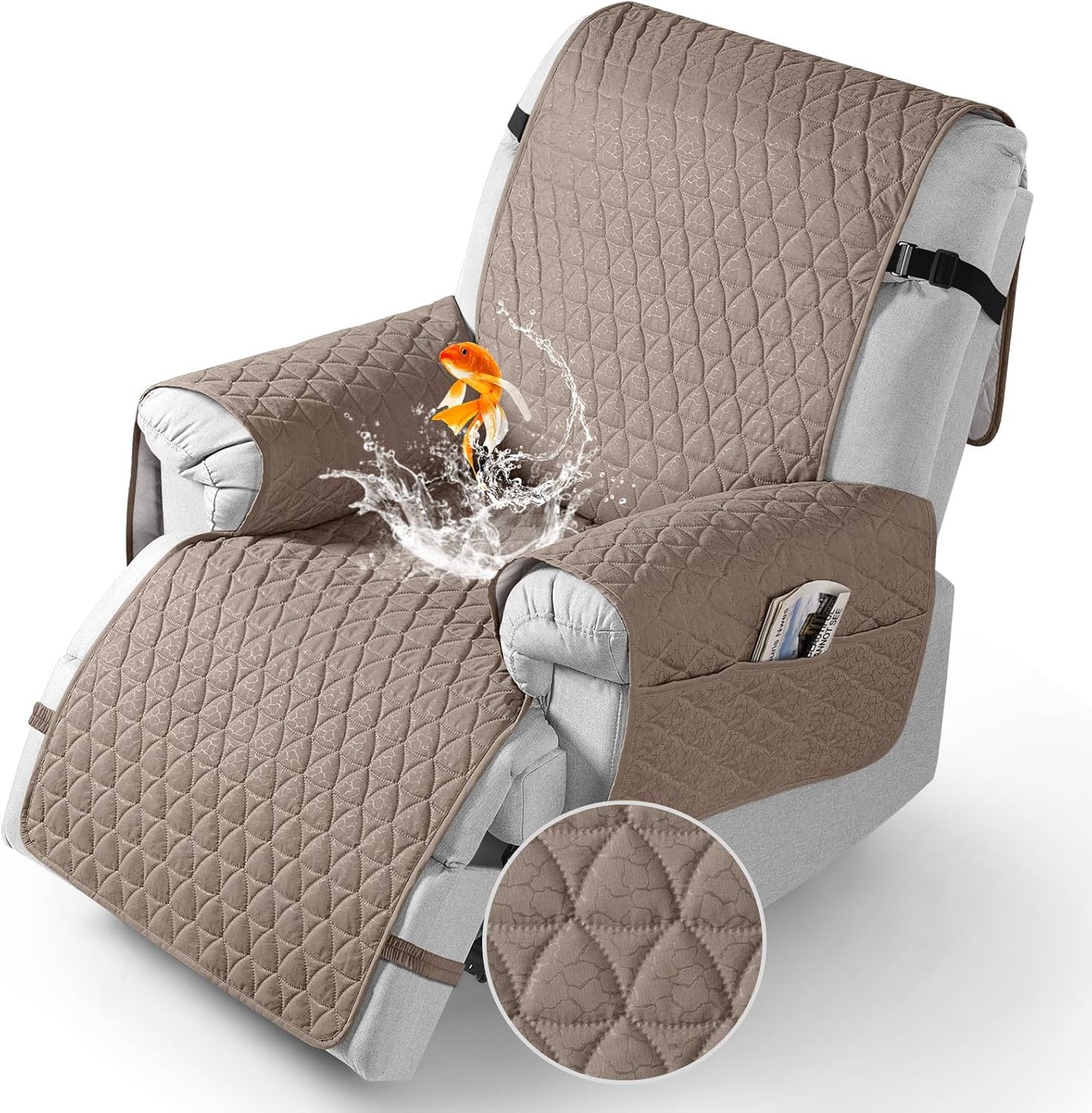 TAOCOCO 100% Waterproof Recliner Cover for Ultimate Protection