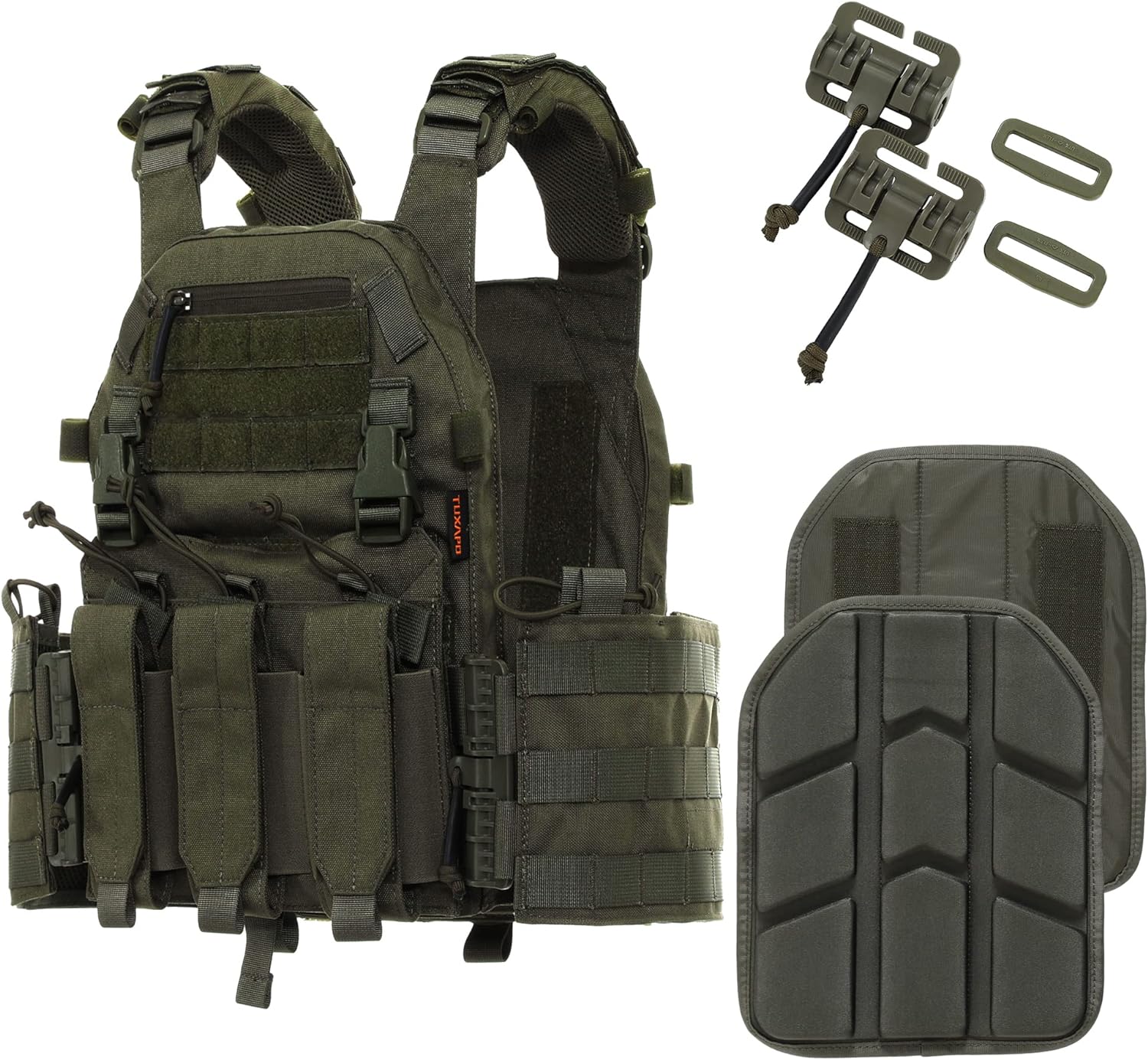 Tactical Vest with Triple Mag Pouch - Quick Release Men's Gear