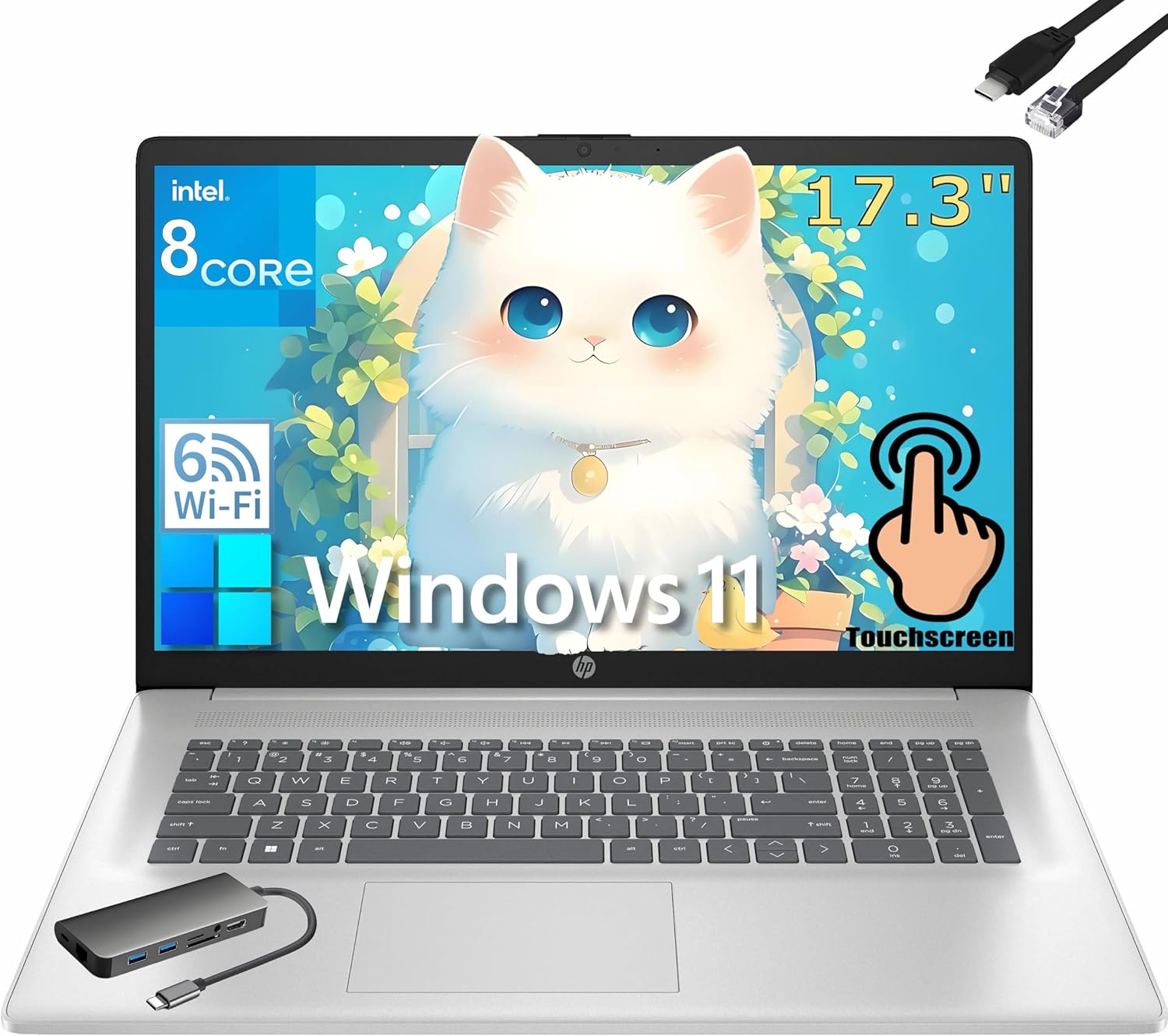 HP 17 inch Touchscreen Laptop with 32GB RAM and 1TB SSD