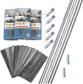 Palisade 23.2 in. x 11.1 in. Interlocking Vinyl Tile Shower Surround