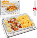 Air Fryer Basket 15.6 in x 11.6 in Stainless Steel - Large Oven Basket
