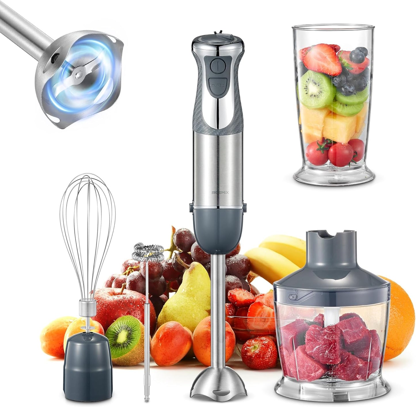 Reemix 5-in-1 Hand Blender - Power & Versatility!