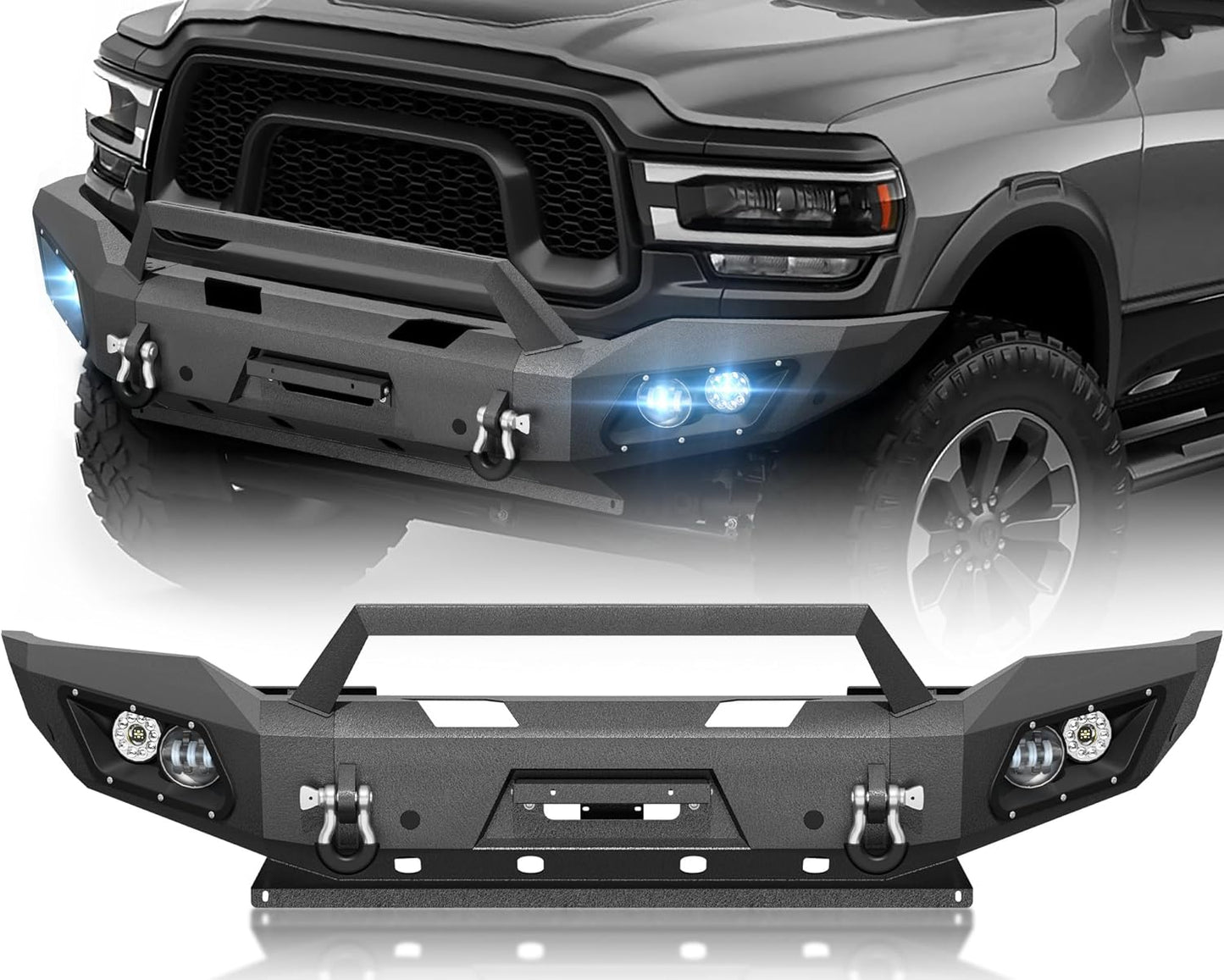 YZONA Front Bumper for 2019-2025 Dodge Ram 2500 3500 Models