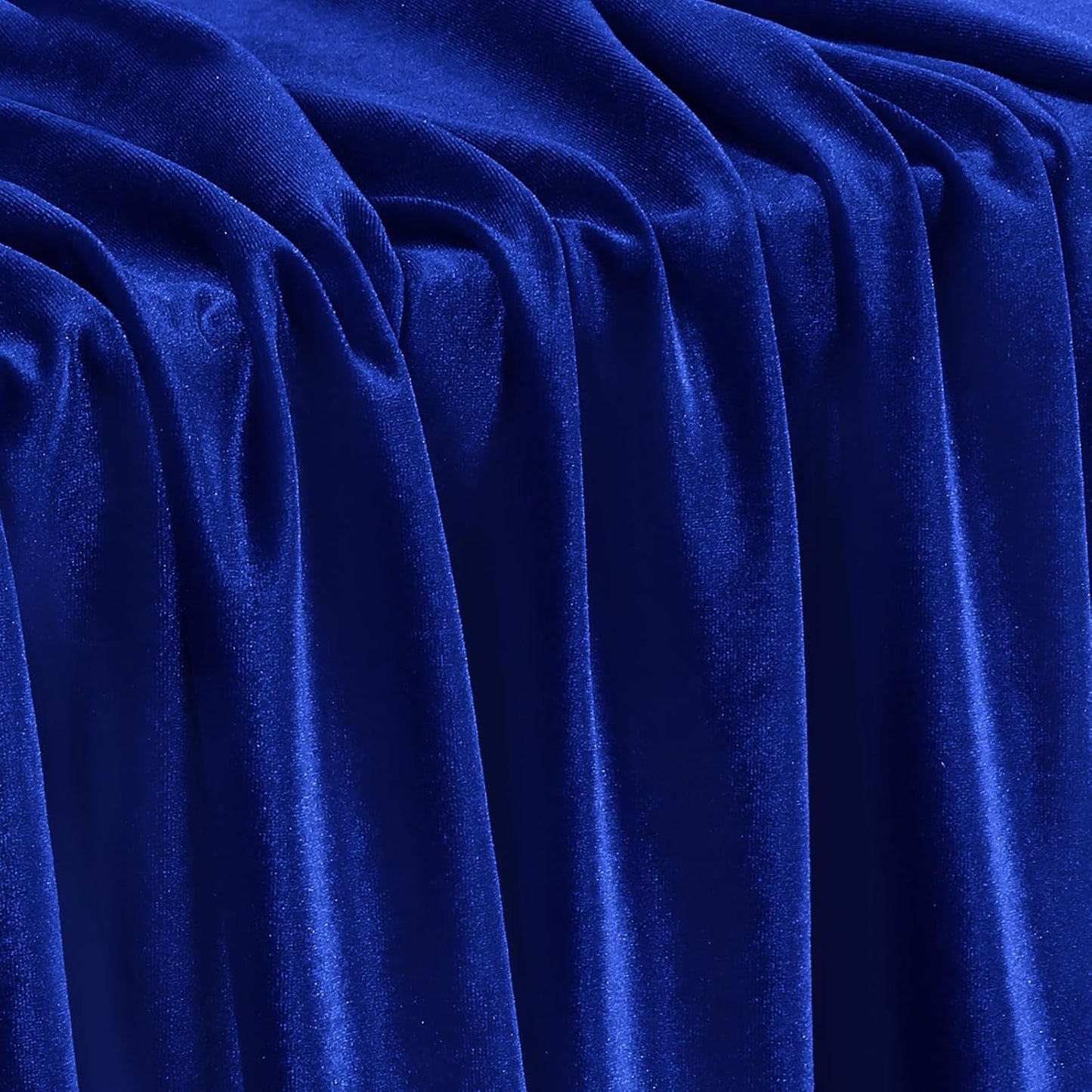 Royal Blue Stretch Velvet Fabric 60 Inch Wide for Sewing Crafts