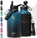 64 oz Insulated Water Bottle Indigo Black - Half Gallon Cold 48H