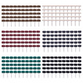 Rocaris 300 Pack Abrasive Wheels - Small Buffing Set for Detail Work