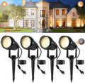 Dusk to Dawn Outdoor LED Spotlight 4-Pack - Warm White Landscape