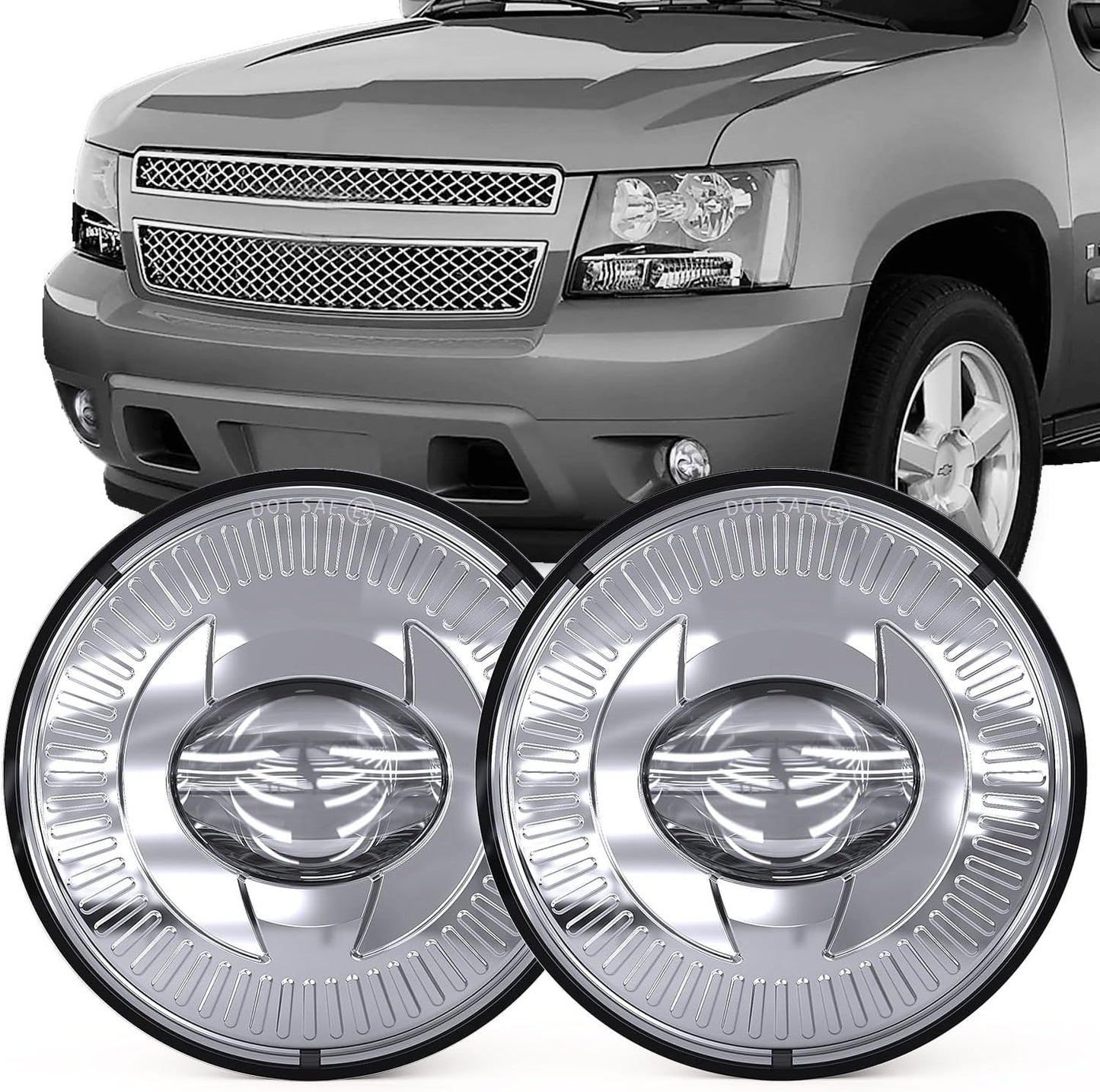 BICYACO Led Fog Lights for Suburban Tahoe Avalanche Camaro Mustang