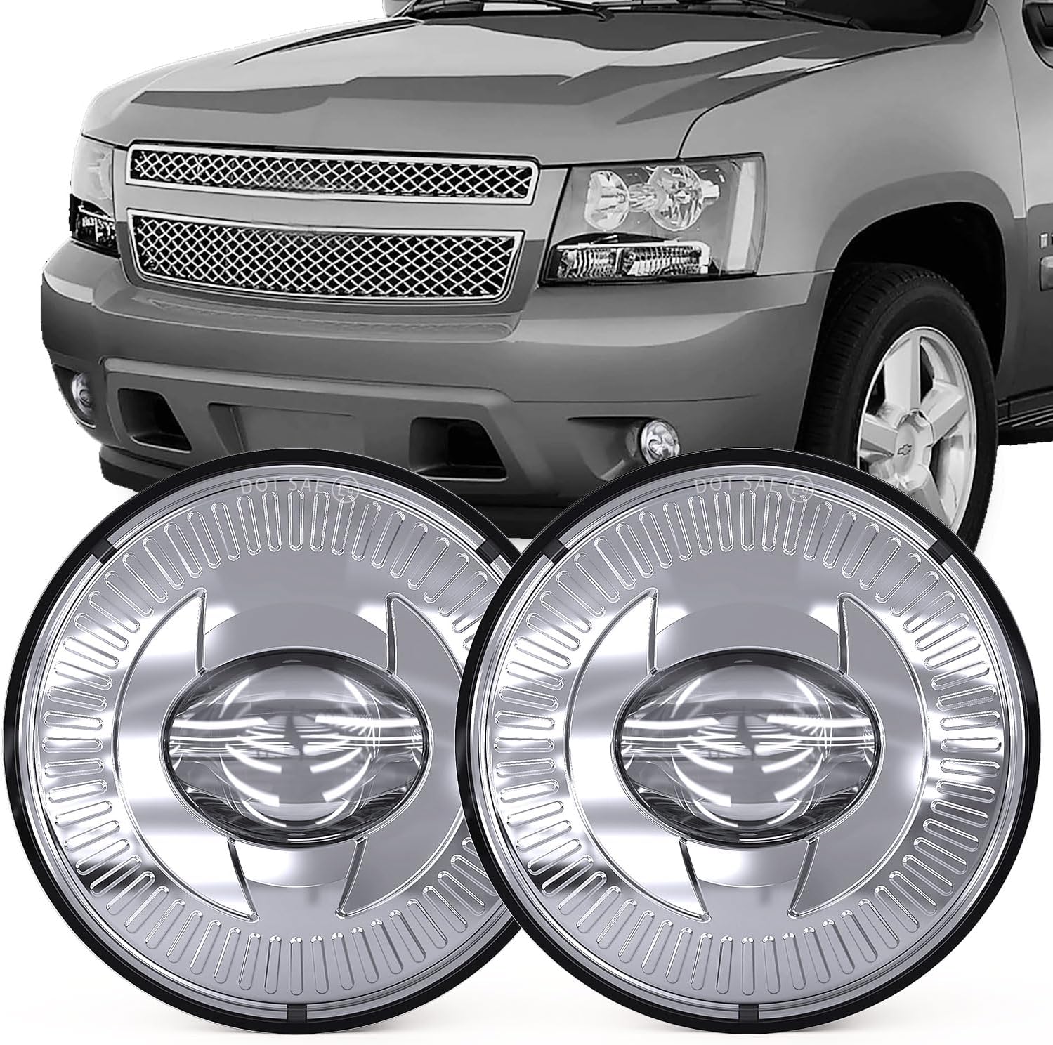 BICYACO Led Fog Lights for Suburban Tahoe Avalanche Camaro Mustang