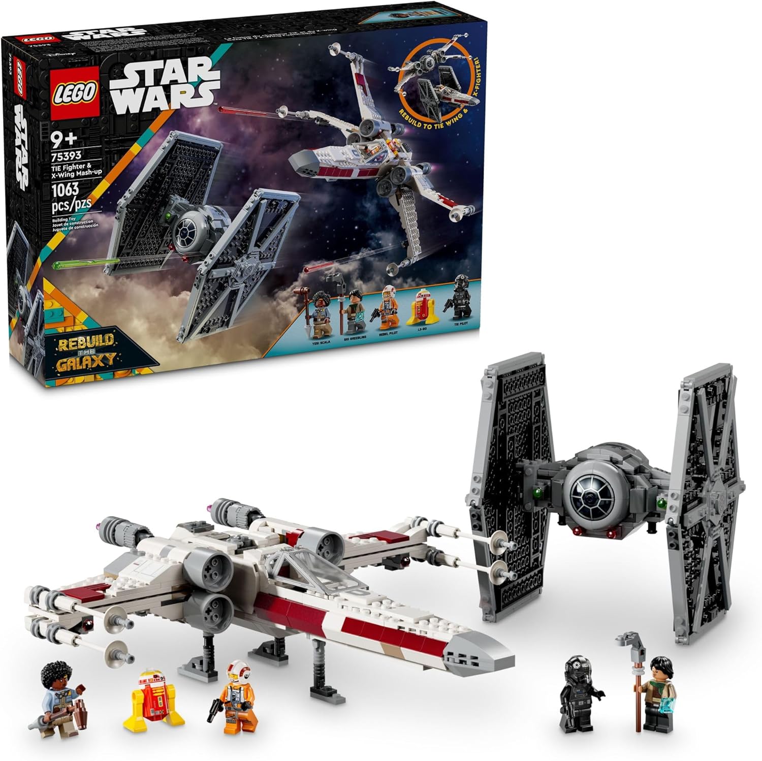 LEGO Star Wars TIE Fighter & X-Wing Mash-Up Building Set