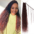 Boho Faux Locs Crochet Hair 24 in Goddess Locs - Pre-Looped Natural