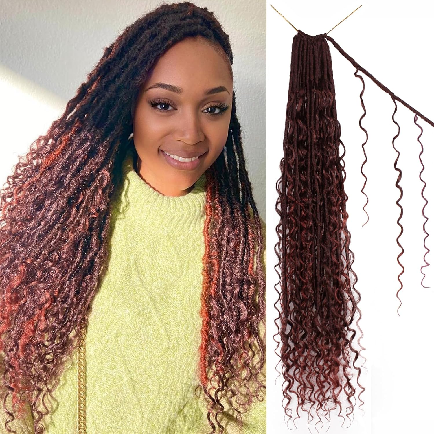 Boho Faux Locs Crochet Hair 24 Inch for Stunning Styles
