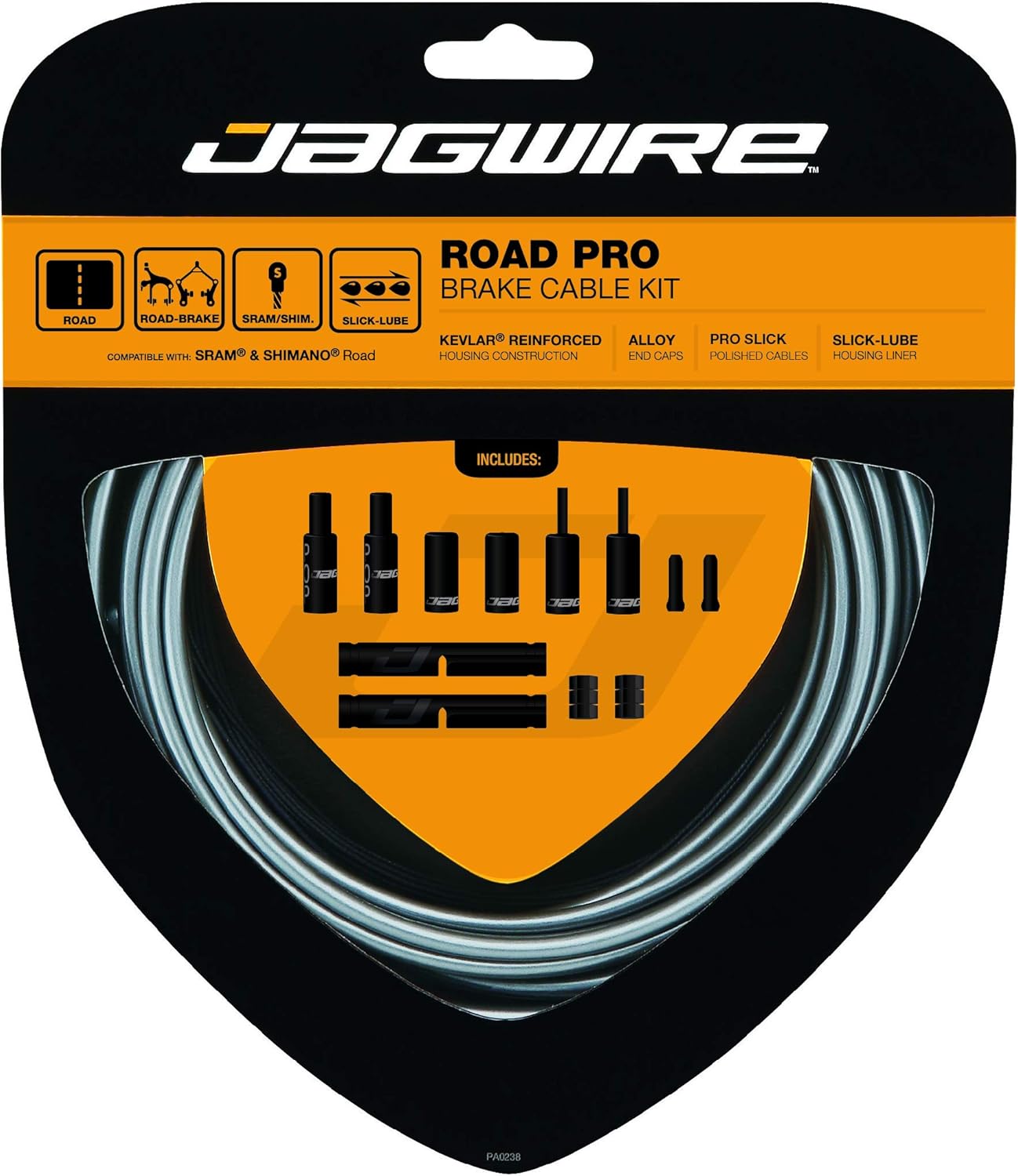 Jagwire JCK203 Ice Grey Road Pro Brake Kit for Optimal Performance