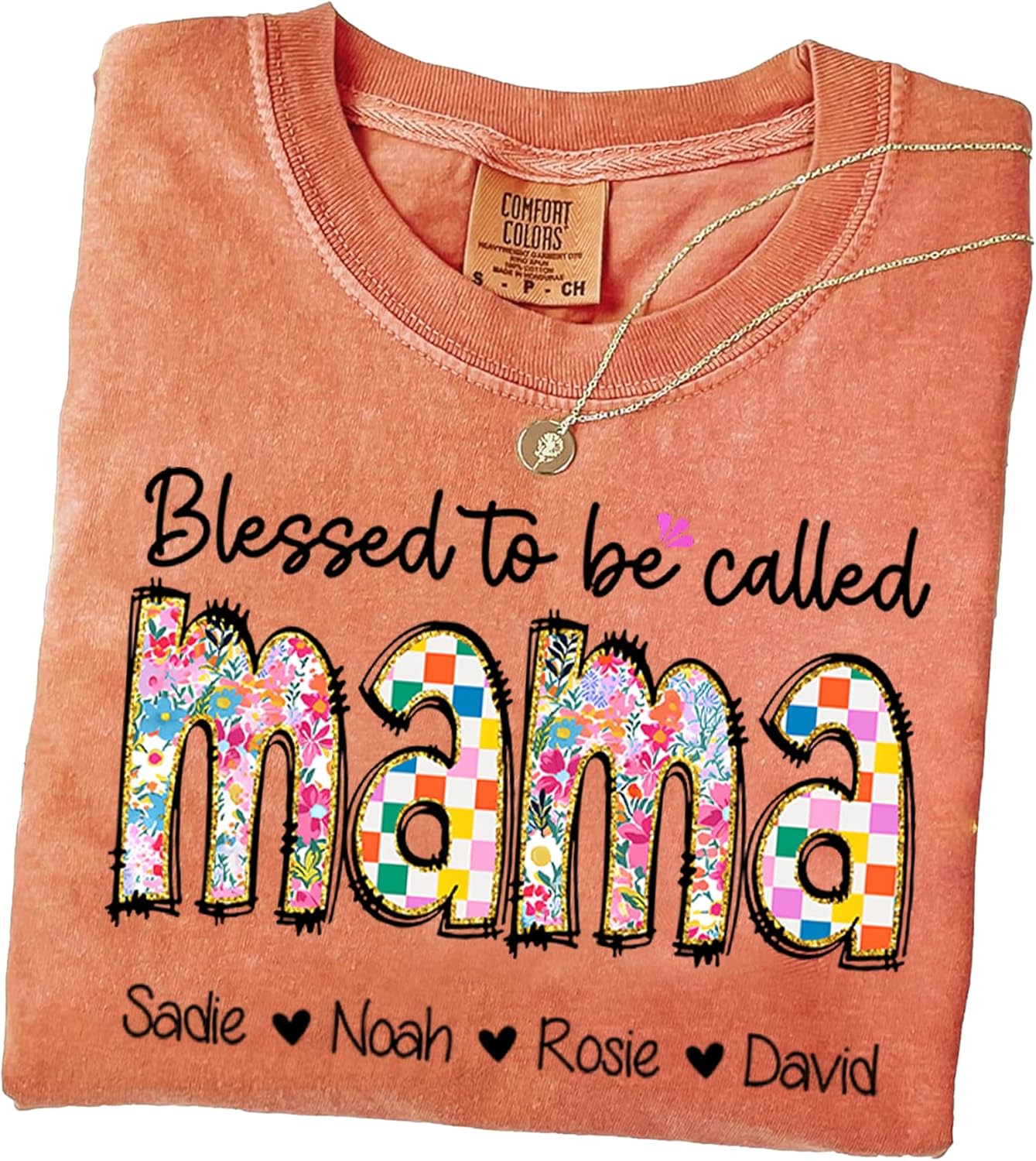 Custom Mama Shirt: Full Colors, Perfect Gift!