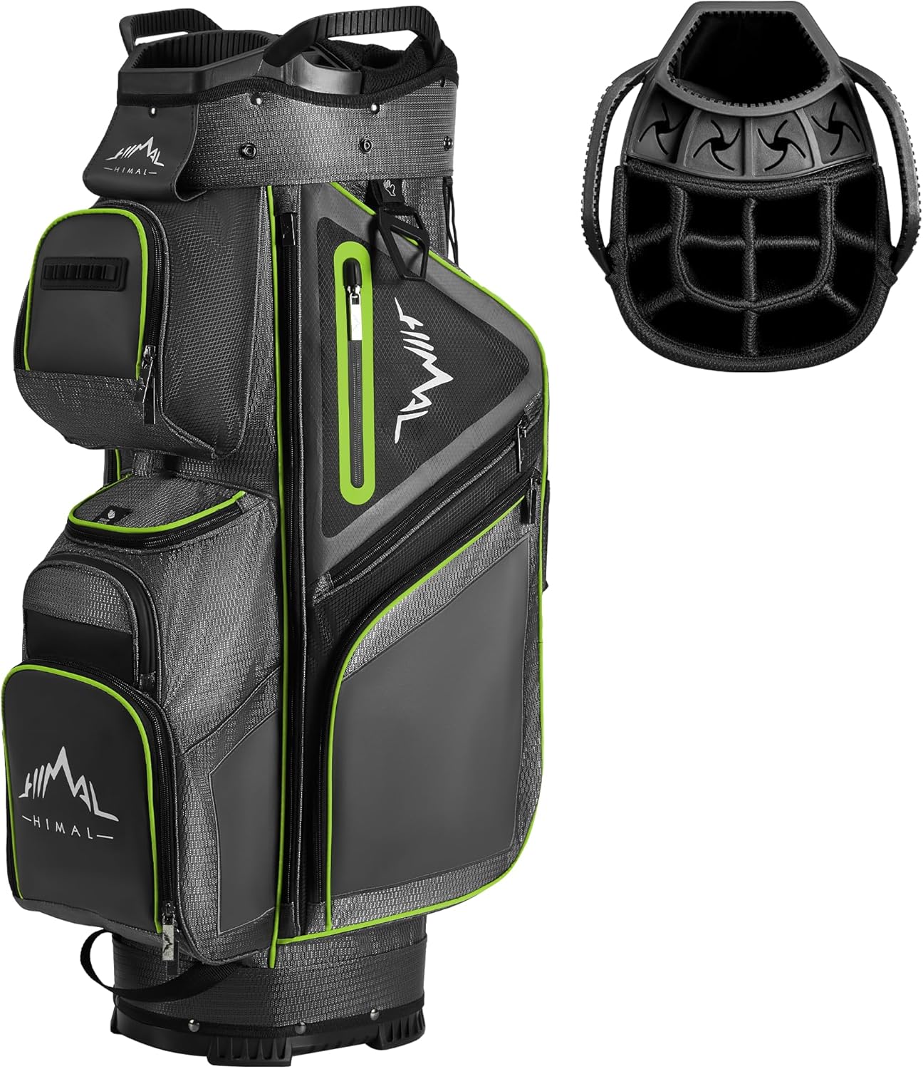 15-Way Golf Cart Bag with Premium Anti-Shake Divider Top