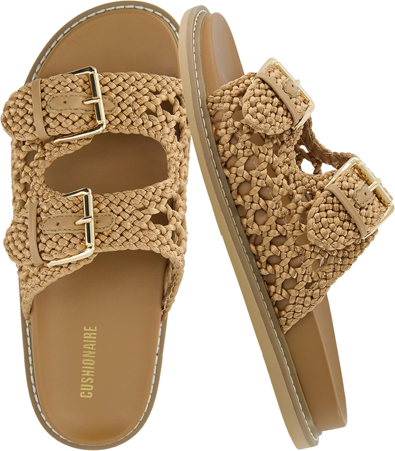 CUSHIONAIRE Weaver Summer Sandals for Women - Stylish Comfort