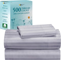 California Design Den Bed Sheets Twin Size - 500 TC Sateen Luxury