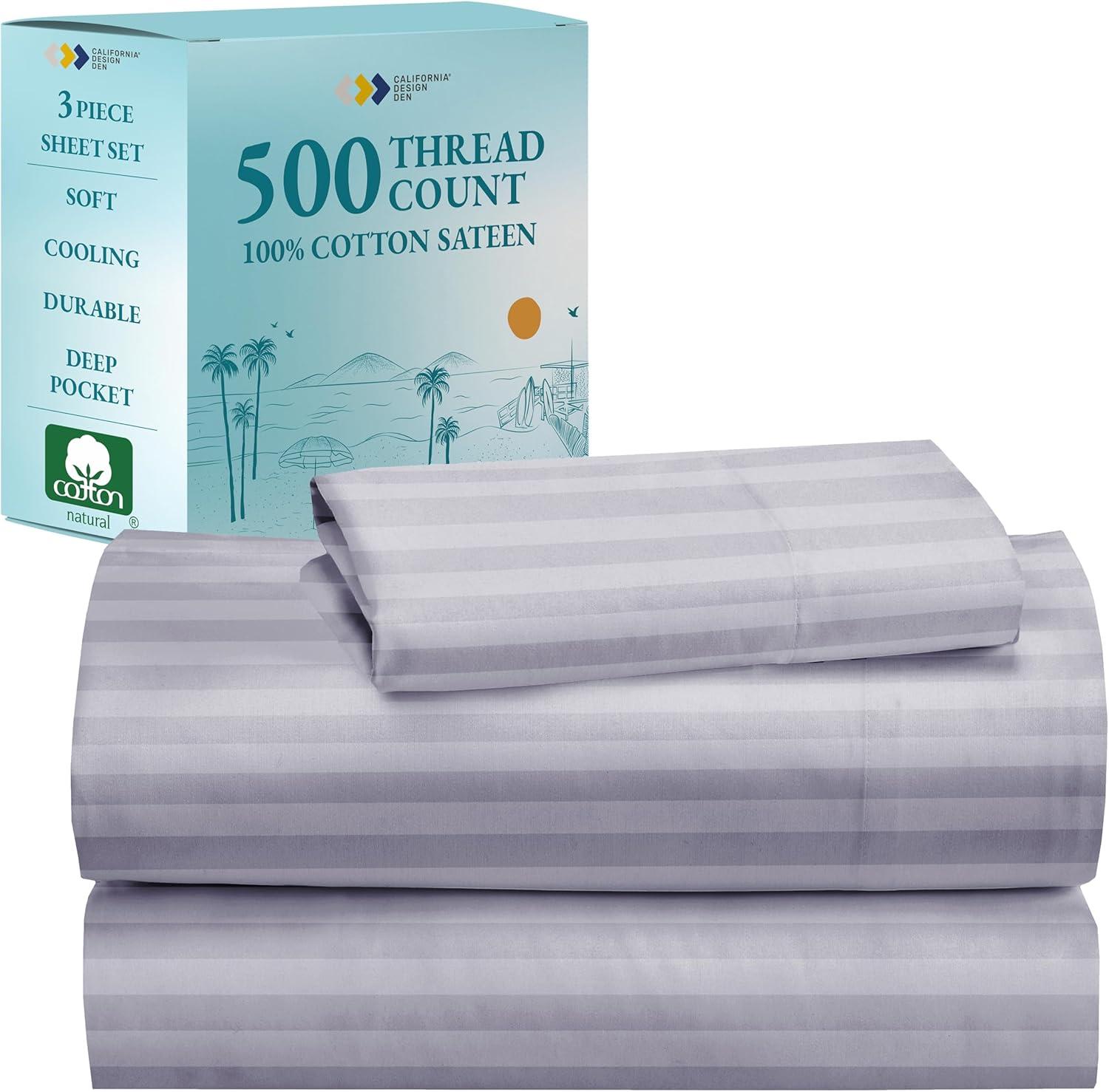 Luxurious 100% Cotton Twin Bed Sheets Set for Ultimate Comfort