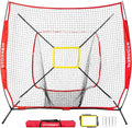 77ft Practice Baseball and Softball Net with Batting Tee - Portable