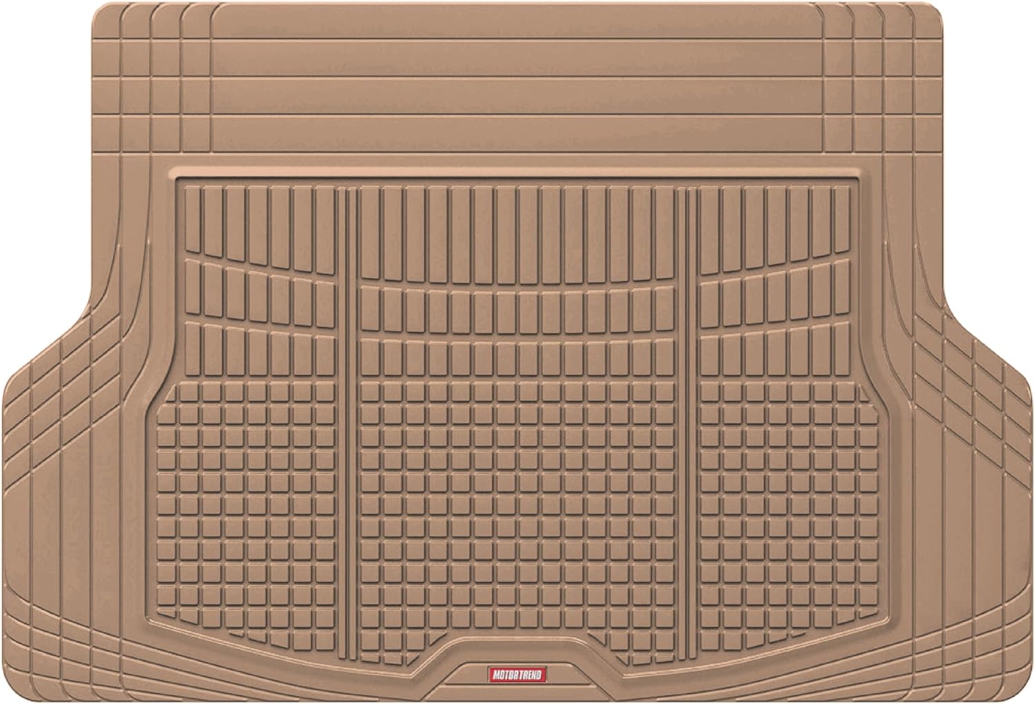Motor Trend FlexTough Rear Cargo Mat for SUV - Heavy-Duty Liner