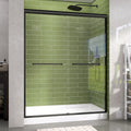 GETPRO Shower Door Double Sliding 57-60 in. W x 72 in. H