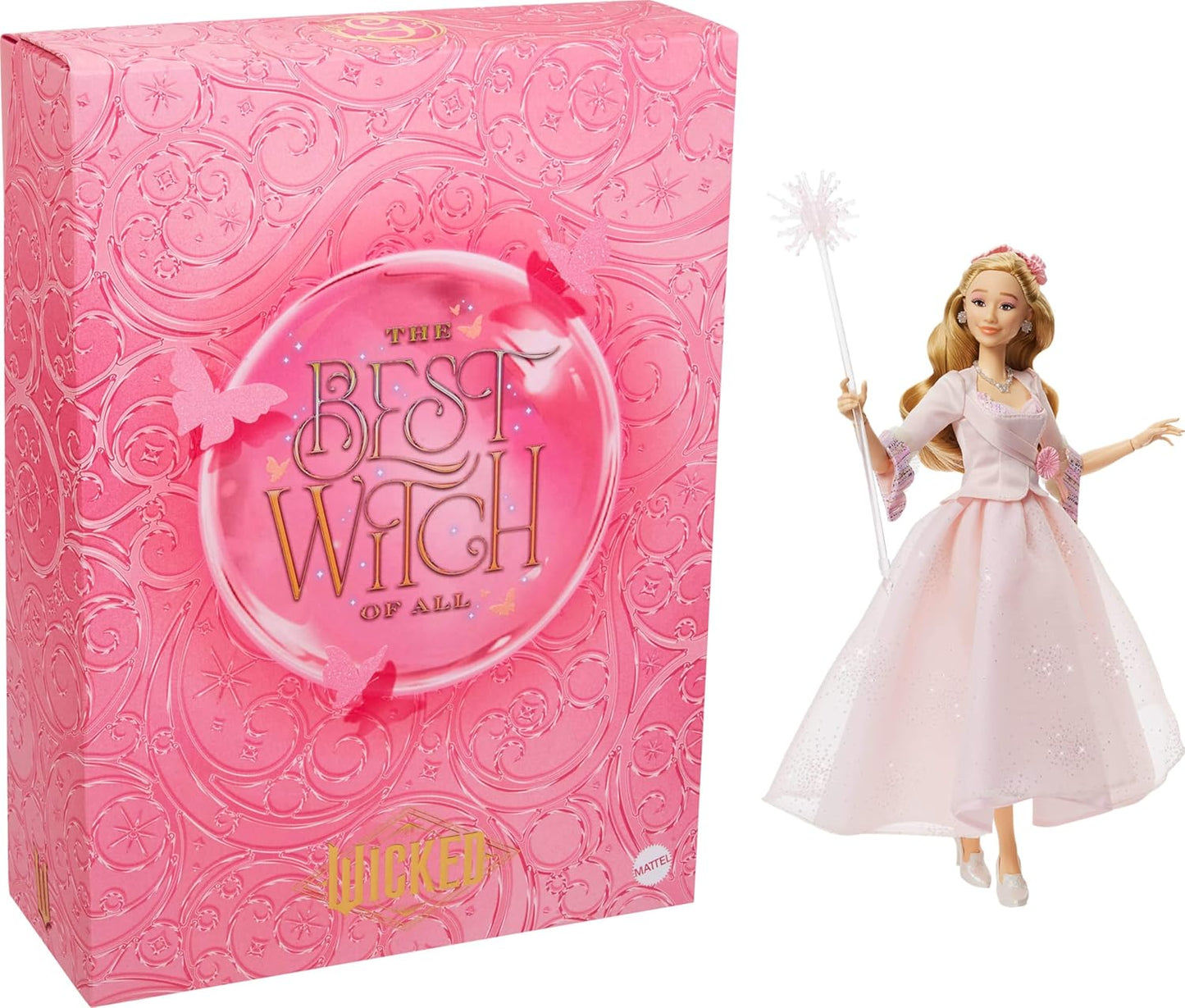 Wicked For Good Glinda Fashion Doll with Removable Outfit