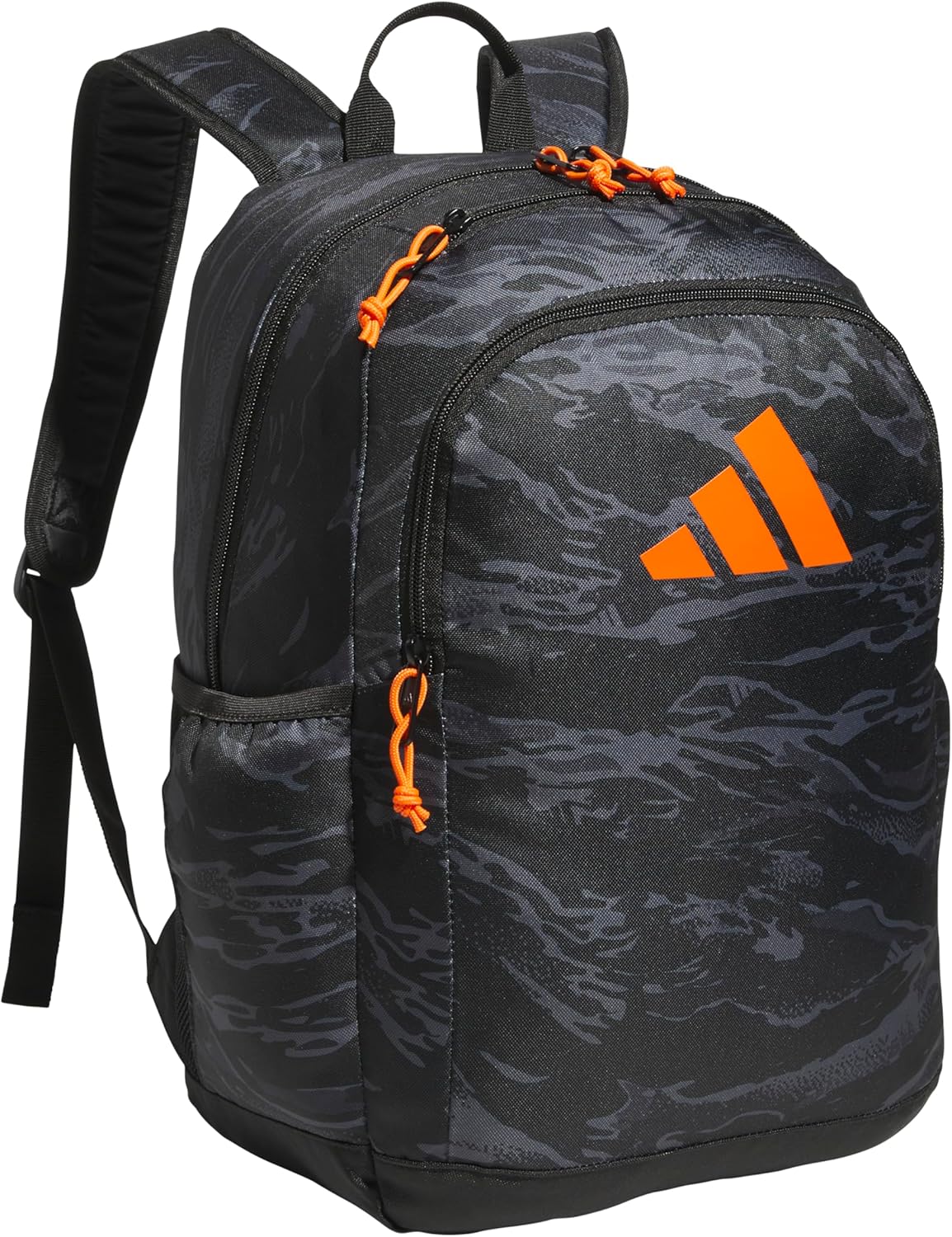 adidas Affiliate Small Backpack for Women and Men - Camo Black/Orange