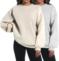 Womens Oversized Sweatshirt Hoodie Pack - Cozy Fleece Pullover