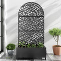 Metal Raised Garden Bed with Trellis and Wheels (Style PM3K)